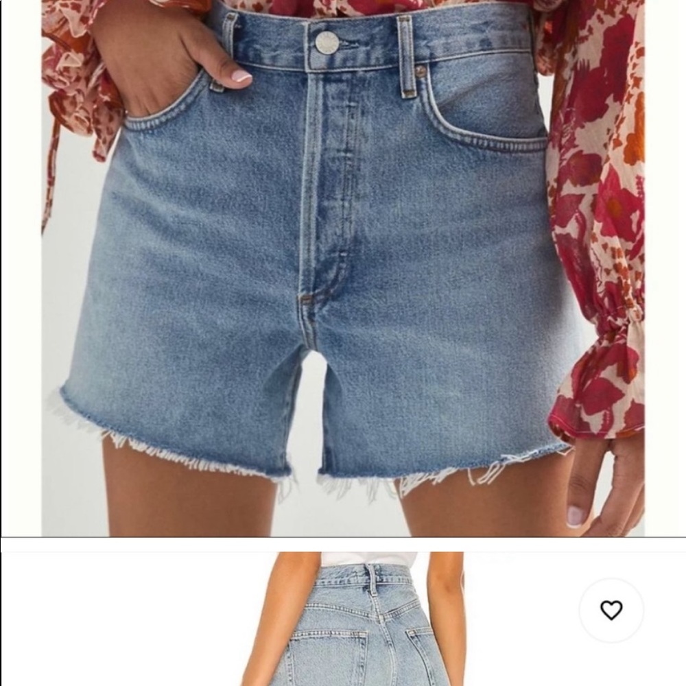 AGOLDE Reese Relaxed Cutoff Shorts in Wonder